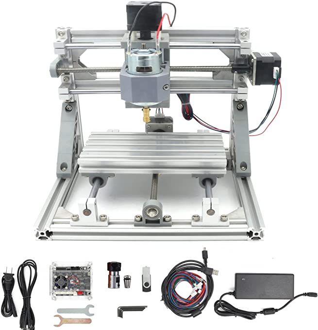 Buy DIY Mini CNC 1610 CNC Carving Milling Engraving Machine Working Area 160x100x45mm With ER11 Collet for Plastic, Wood, Acrylic, PVC, PCB, Wood RATTMMOTOR 3 Axis GRBL Control 