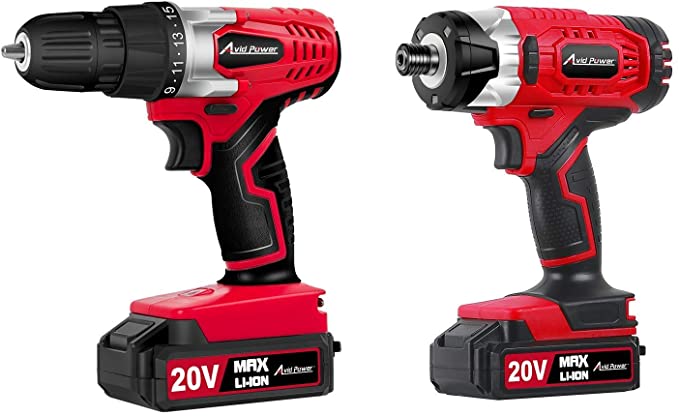 Buy Avid Power Cordless Drill and Impact Driver Bundle 