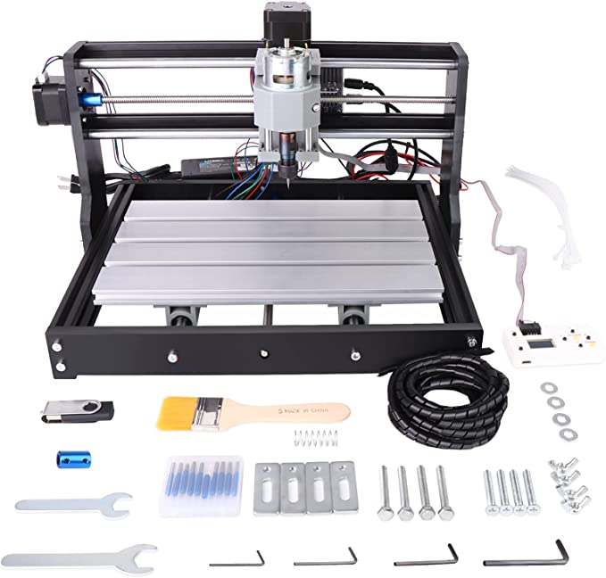 Buy ERGAOBOY CNC 3018 Pro Wood Carving Milling Engraving Machine,GRBL Control 3 Axis DIY,Engravable Materials ERGAOBOY CNC 3018 Pro Wood Carving Milling Engraving Machine,GRBL Control 3 Axis DIY,Engravable Materials Plastic Acrylic PCB PVC Wood, Engraving Area Effective 11.8x7.1x1.8 Inch (300x180x45 mm)  