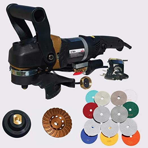 Buy Concrete Countertop Polishing Tools Package - Stadea SWP112K - Wet Polisher, Concrete Grinding Wheel, Concrete Polishing Pads Kit for Concrete Countertop Polishing 