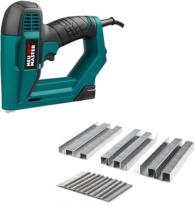 Buy NEU MASTER Electric Brad Nailer, 1508-Count, Includes Staples and Nails and Premium Quality Standard T50 Staples and 18GA Brad Nails 