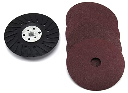 Buy Elitexion 5 inch Angle Grinder Ribbed Back Pad, 5/8 inch 11 Thread, Max 20,000 RPM. 