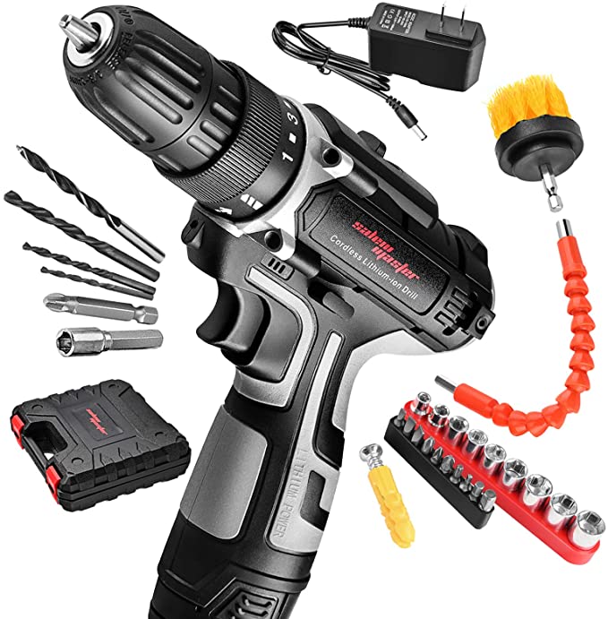 Buy SALEM MASTER Cordless Drill Driver Kit, 12V Power Drill, 23Nm, 3/8