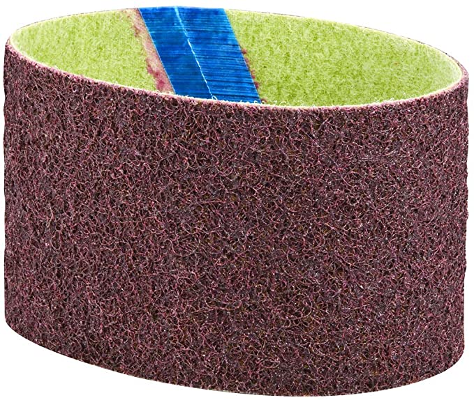 Buy Dynabrade 90282 Medium Non-Woven Nylon DynaBrite Belt, Maroon, 3-1/2-Inch Wide by 15-1/2-Inch Length 