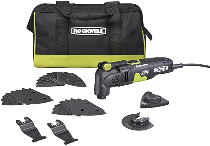 Buy Sonicrafter F30 Oscillating Multi-Tool with 32 Accessories and Carry Bag by Rockwell RK5132K 