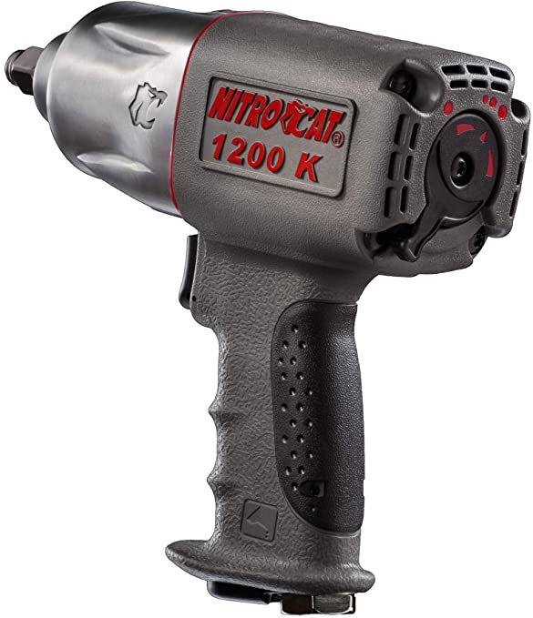 Buy 1295 ft-lbs AIRCAT 1200-K 1/2-Inch Nitrocat Kevlar and Composite Twin Clutch Impact Wrench 