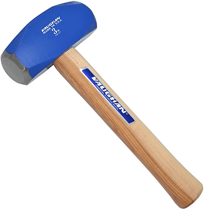 Buy Vaughan HD3 3-Pound SuperSteel Hand Drilling Hammer, 10 1/4-Inch Long, Flame Treated Hickory Handle 