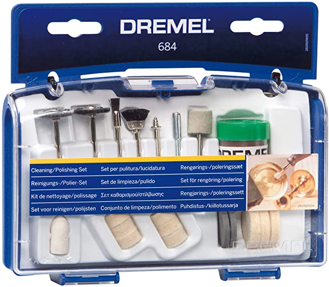 Buy Set of 20 Buffing Wheels, Polishing Bits, and Compound Dremel 684-01 