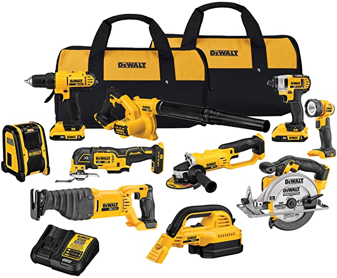 Buy 10-Tool DEWALT 20V Max Cordless Drill Combo Kit (DCK1020D2)  