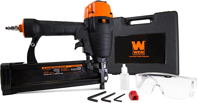 Buy WEN 61764 Pneumatic Straight Finish Nailer, 16 Gauge, with Carrying Case 