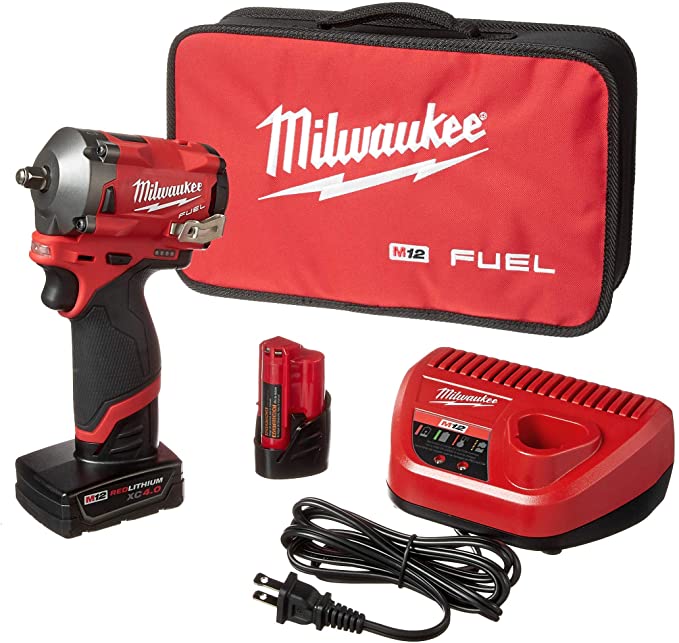 Buy Milwaukee 2554-22 M12 FUEL Stubby 3/8 in. Impact Wrench Kit (2 Ah/4 Ah) Milwaukee 2554-22 M12 FUEL Stubby 3/8 in. Impact Wrench Kit (2 Ah/4 Ah) Milwaukee 2554-22 M12 