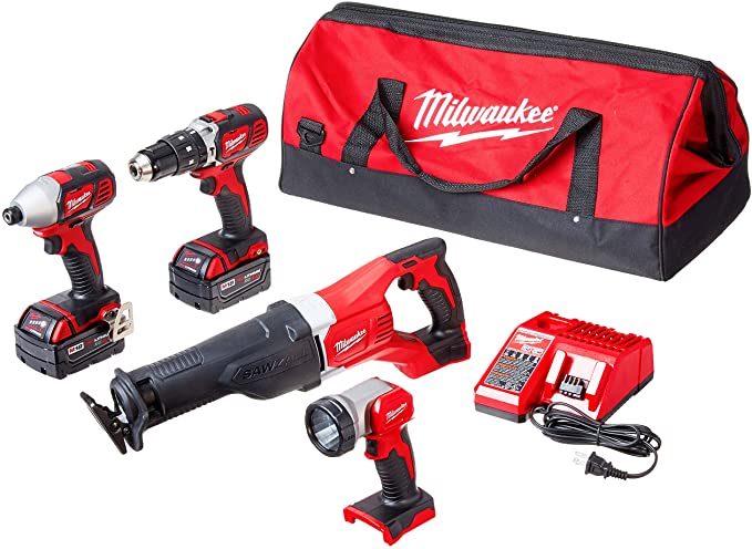 Buy Milwaukee Cordless Compact Combo Tool Kit 2696-24 M18 