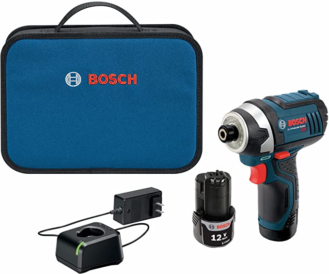 Buy BOSCH PS41-2A 12V Max 1/4-Inch Hex Impact Driver Kit with 2 Batteries, Charger, and Case, Blue BOSCH PS41-2A 12V Max 1/4-Inch Hex Impact Driver Kit with 2 Batteries, Charger, and Case 