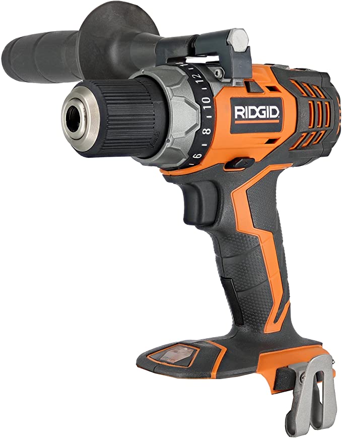 Buy Ridgid Fuego R86008 18V Lithium Ion Cordless Compact 2 Speed Drill/Driver with LED Grip Light and Keyless Chuck (Battery not included, only the power tool) 