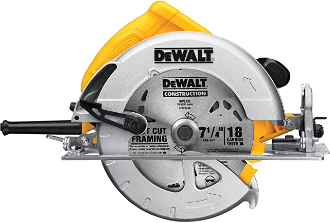 Buy DEWALT 7-1/4-Inch Circular Saw, Corded, Lightweight (DWE575)  