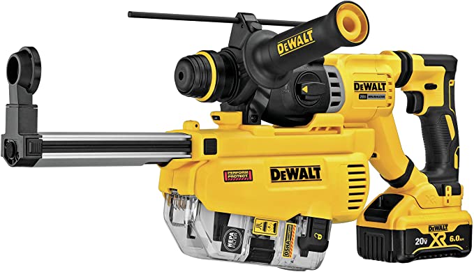 Buy 1-1/8-Inch DEWALT 20V MAX Rotary Hammer, SDS Plus, L-Shape, On-Board Dust Extractor (DCH263R2DH)  