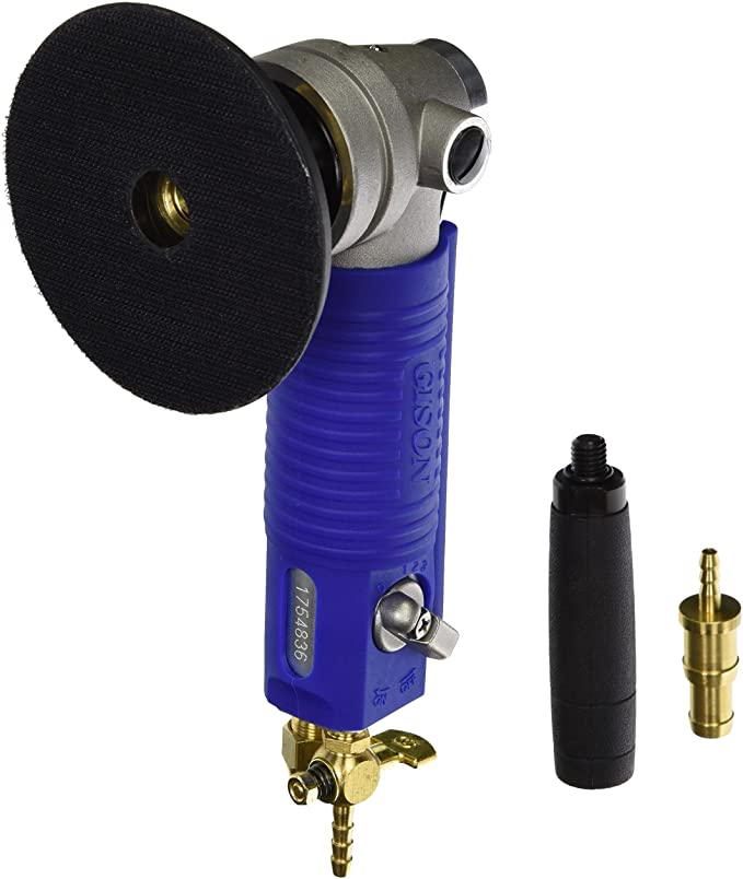 Buy Gison GPW7 4-Inch Air Wet Stone Polisher with Front Exhaust, 4500 RPM, Blue Sleeve 