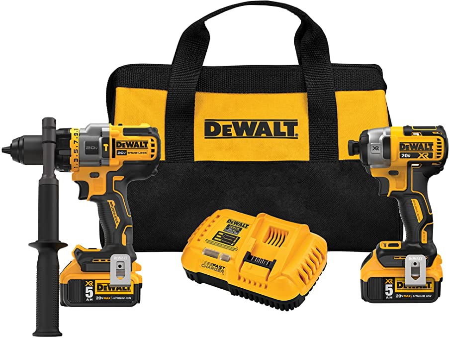 Buy 5.0-Ah, 2-Tool DEWALT FLEXVOLT ADVANTAGE 20V MAX Combo Kit with Hammer Drill & Impact Driver, DEWALT FLEXVOLT ADVANTAGE 20V MAX Combo Kit with Hammer Drill & Impact Driver, DEWALT FLEXVOLT ADVANTAGE 20V MA (DCK2100P2)  