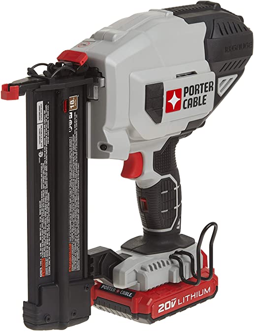 Buy 18GA PORTER-CABLE 20V MAX* Cordless Brad Nailer Kit (PCC790LA) 