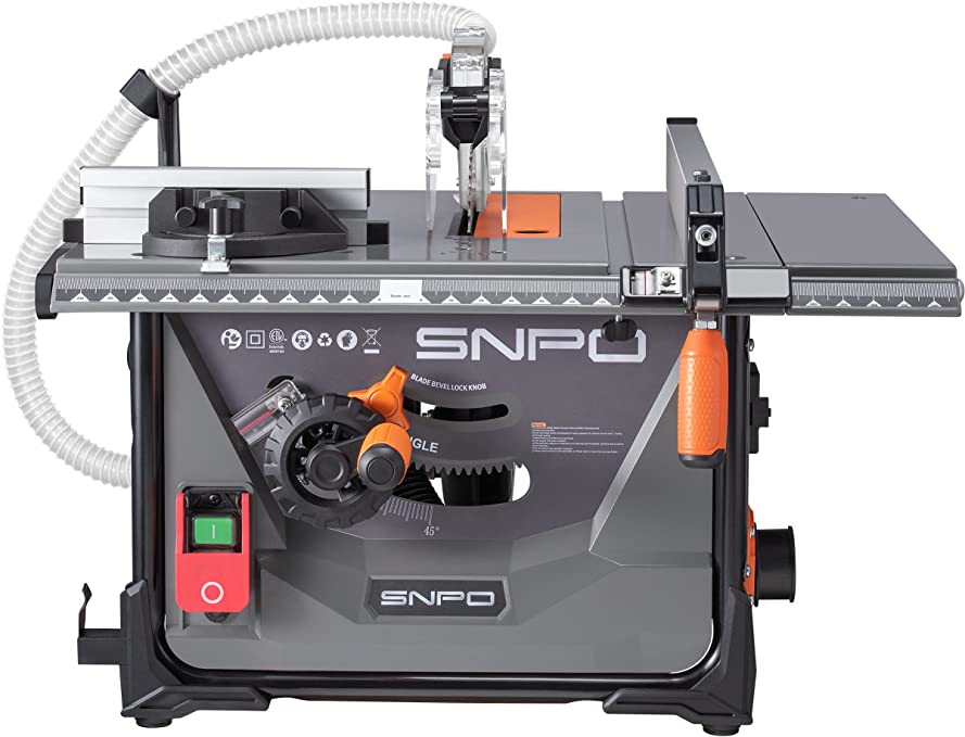 Buy SNPO Dust-free Table Saw, 5000 RPM Indoor Jobsite Tabletop Saw, Portable and Compact, 8-1/4-Inch (PRTW1A) 