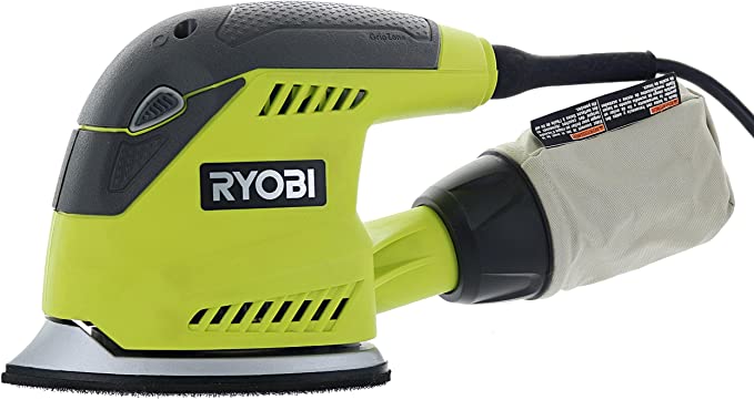 Buy Ryobi CFS1503GK Compact Corner Cat 12,500 OPM 1.2 Amp Corded Orbital Finishing Sander w/ 10 Pads and Carrying Case Ryobi CFS1503GK Compact Corner Cat 12,500 OPM 1.2 Amp Corded Orbital Finishing Sander w/ 10 Pads and Carrying Case 