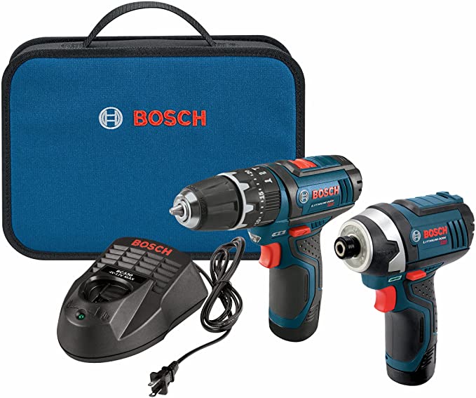 Buy BOSCH CLPK241-120 12-Volt Max Lithium-Ion 2-Tool Cordless Combo Kit, Blue 