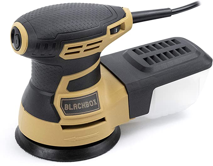 Buy BLACKBOX BB-ROS1 5 Inch Random Orbit Sander, 6 Variable Speed Electric Sander, Sander Machine with Efficient Dust Collection System, Woodworking Orbital Sanders Ideal for Home Improvement & DIY 