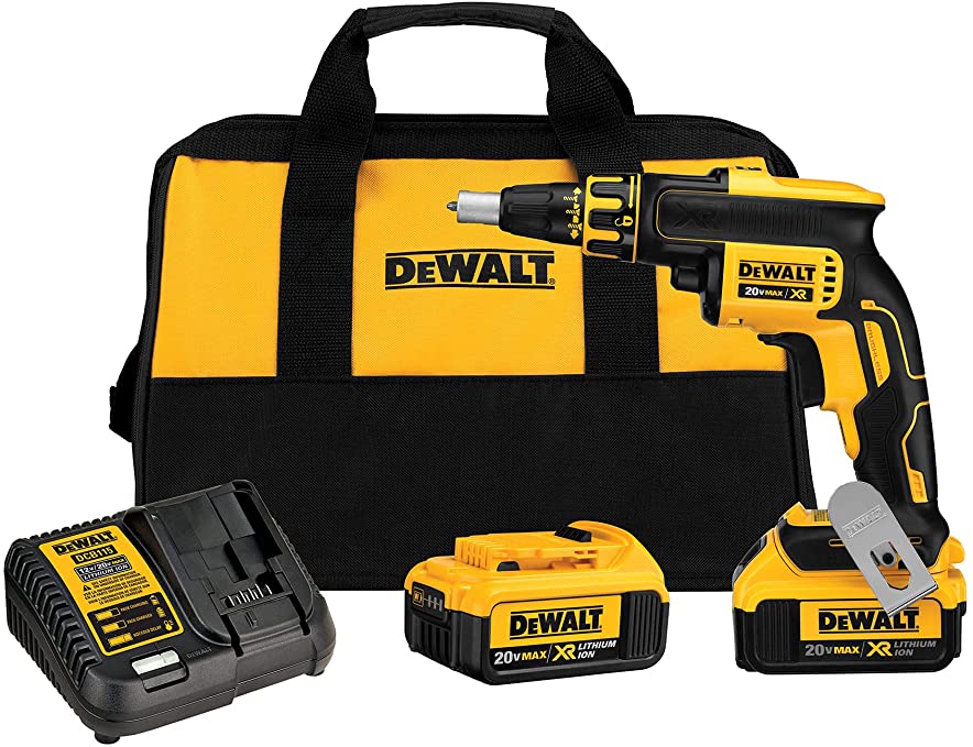 Buy DEWALT 20V MAX XR Brushless Drywall Screw Gun, 4.0-Amp Hour (DCF620M2)  