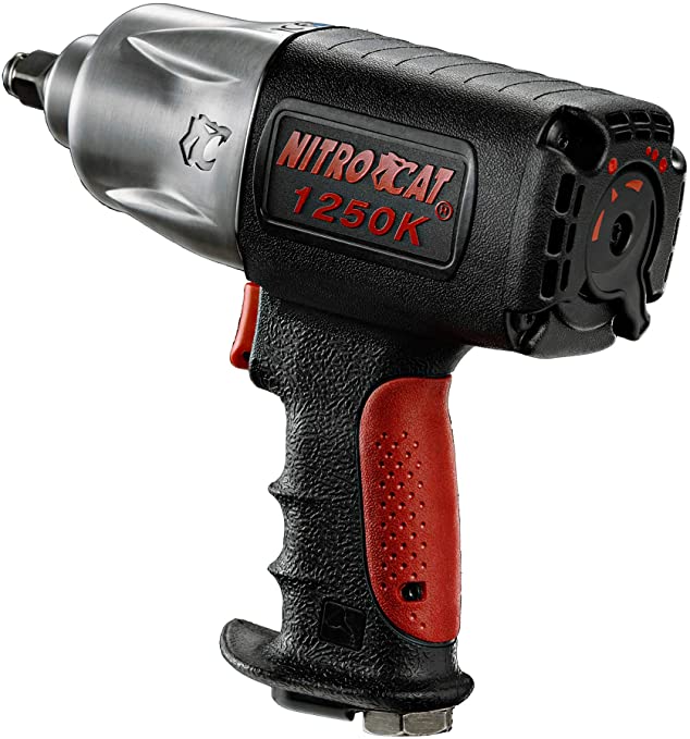 Buy 1300 ft-lbs AIRCAT 1250-K 1/2-Inch Nitrocat Kevlar and Composite Twin Clutch Impact Wrench 