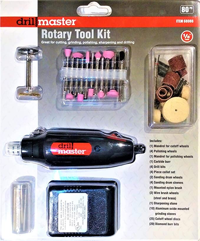 Buy 80-piece Drill Master Rotary Tool Kit 