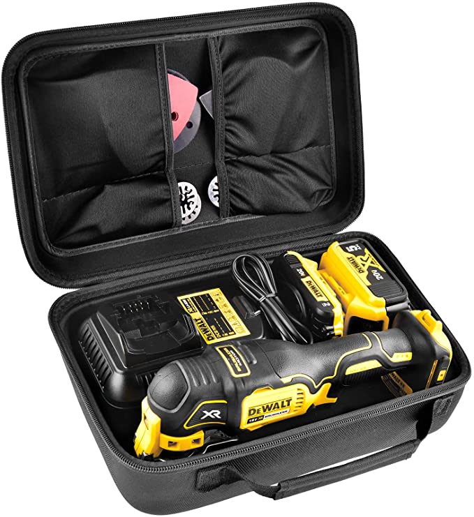 Buy Large Carrying Storage Box Fits for DEWALT 20V MAX XR Battery & Charger,Blades,Sanding Pads and Accessories, Compatible with DEWALT 20V MAX XR Oscillating Multi-Tool DCS354B/ DCS356B, Compatible with DEWALT 20V MAX XR Oscillating Multi-Tool DCS354B/ DCS356B, Compatible with DEWALT 20V MAX XR O (Box Only)  