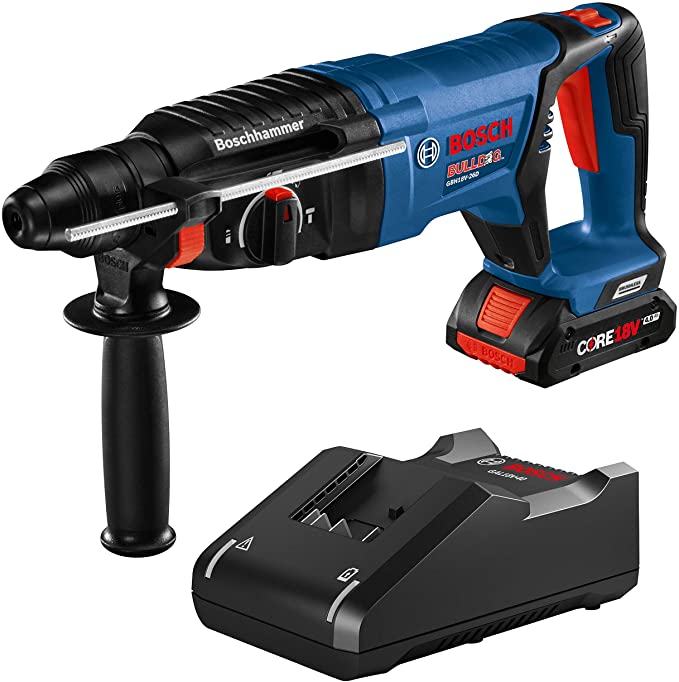 Buy GBH18V-26DK15 18V EC Brushless SDS-plus Bulldog 1 In. Rotary Hammer Kit with (1) CORE18V 4.0 Ah Compact Battery from Bosch 