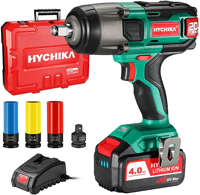 Buy HYCHIKA 260 Ft-lbs Max Torque Impact Wrench, 1/2