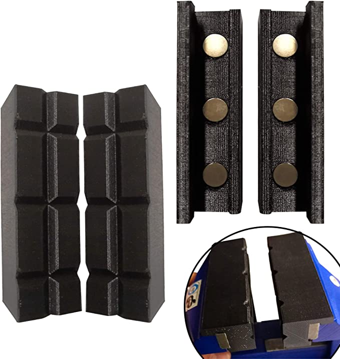 Buy Jaw Pads for 3DStyle 4In Vise, 3DStyle 4In Vise, 3DStyle 4In Vise, 3 High-quality cover protectors made of soft, pliable TPU. With 6 Neodymium Magnets, installation is simple. New Garage, Metal Work, Automotive, and Crafts Design 