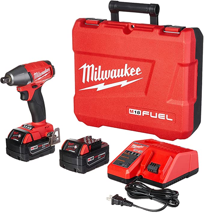 Buy Milwaukee 2755-22 M18 FUEL 1/2-Inch Compact Impact Wrench with Pin Detent Kit 2755-22 M18 FUEL 1/2-Inch Compact Impact Wrench with Pin Detent Kit 