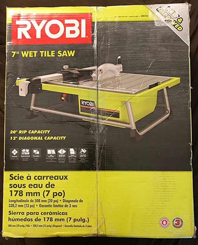 Buy Ryobi 7-Inch Tile Saw with Stand (WS722SN) 