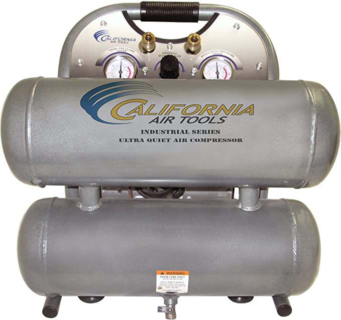 Buy California Air Tools 4610ALFC Ultra Quiet, Oil-Free, and Lightweight Air Compressor 4.6 gallon Industrial Air Compressor, 1.0 hp 