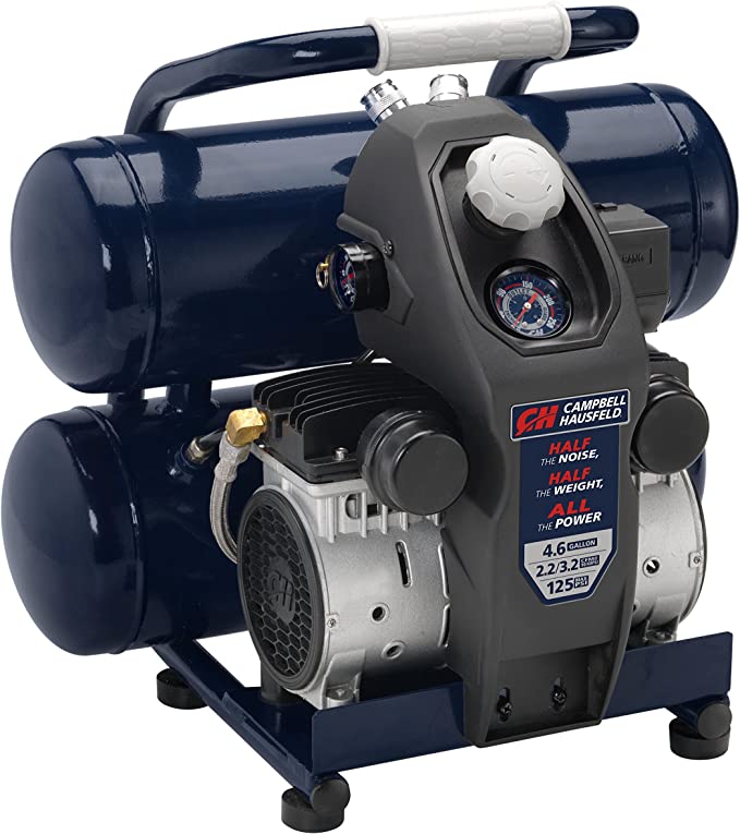 Buy Air Compressor Quiet, Lightweight, 4.6 Gallon, Half the Noise and Weight, 4X Life, All the Power (Campbell Hausfeld DC040500)  