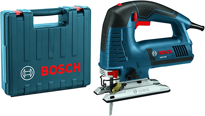 Buy BOSCH Power Tools Jigsaw Kit - JS572EK - 7.2 Amp Corded Variable Speed Top-Handle Jig Saw Kit with Assorted Blades and Carrying Case BOSCH Power Tools Jigsaw Kit - JS572EK - 7.2 Amp Corded Variable Speed Top-Handle Jig Saw Kit with Assorted Blades and Carrying Case 