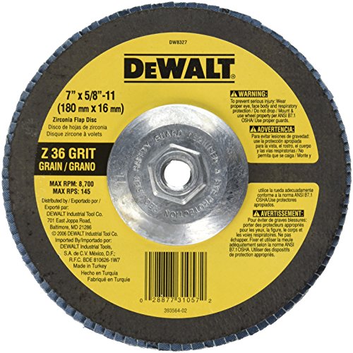 More info about angle grinder 36 grit